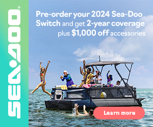 Get 2 years of coverage on 2024 Switch pontoon models and $1,000 off $5,000 in accessories on the entire 2024 lineup.