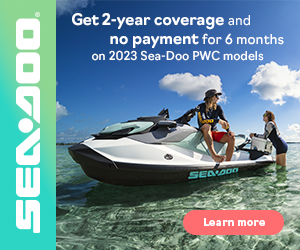 Get 2 years of coverage on 2023 Sea-Doo personal watercraft models and no payment for 6 months.